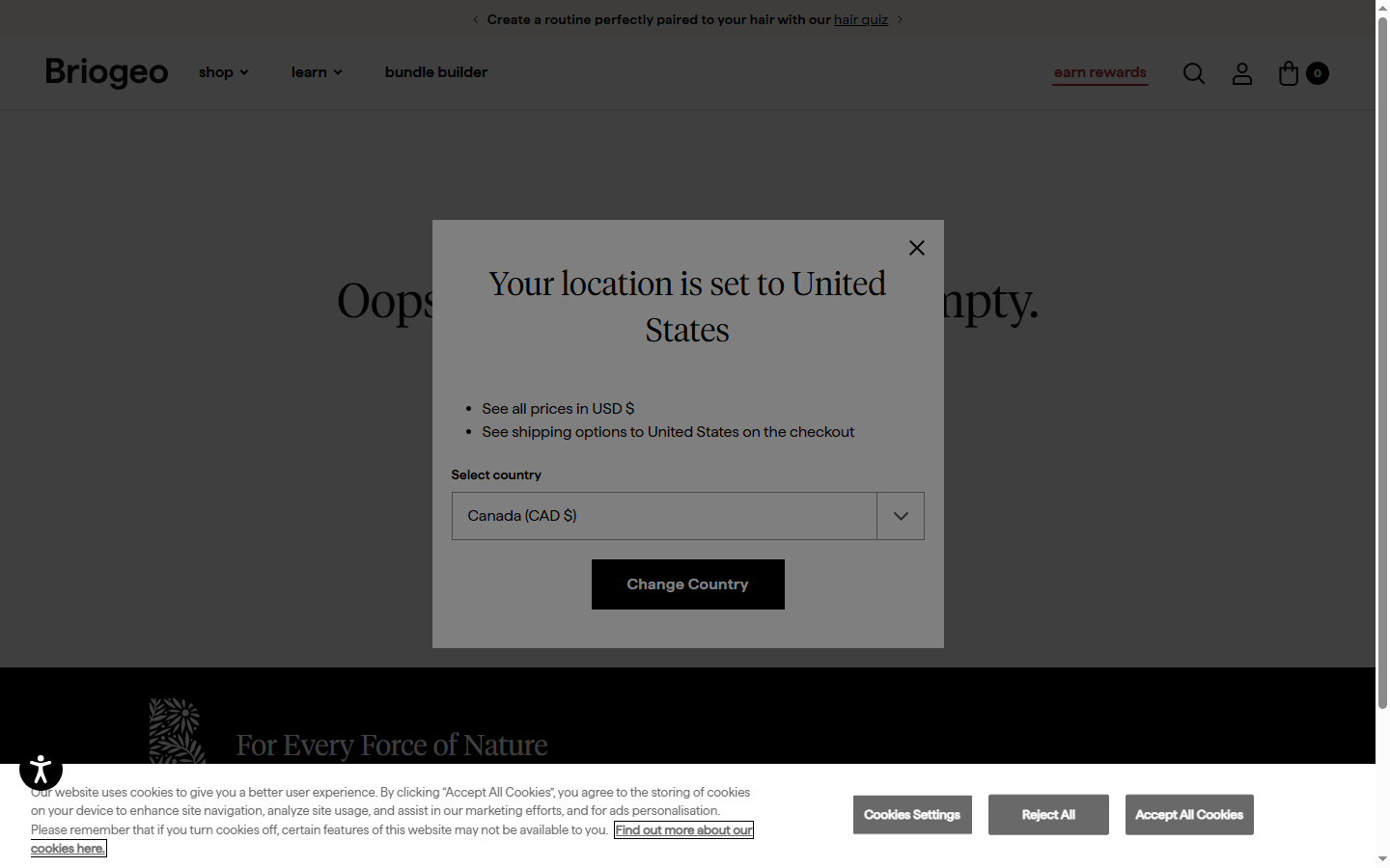 Briogeo Hair Care â€” Payment Icons + SSL Badge near Checkout
