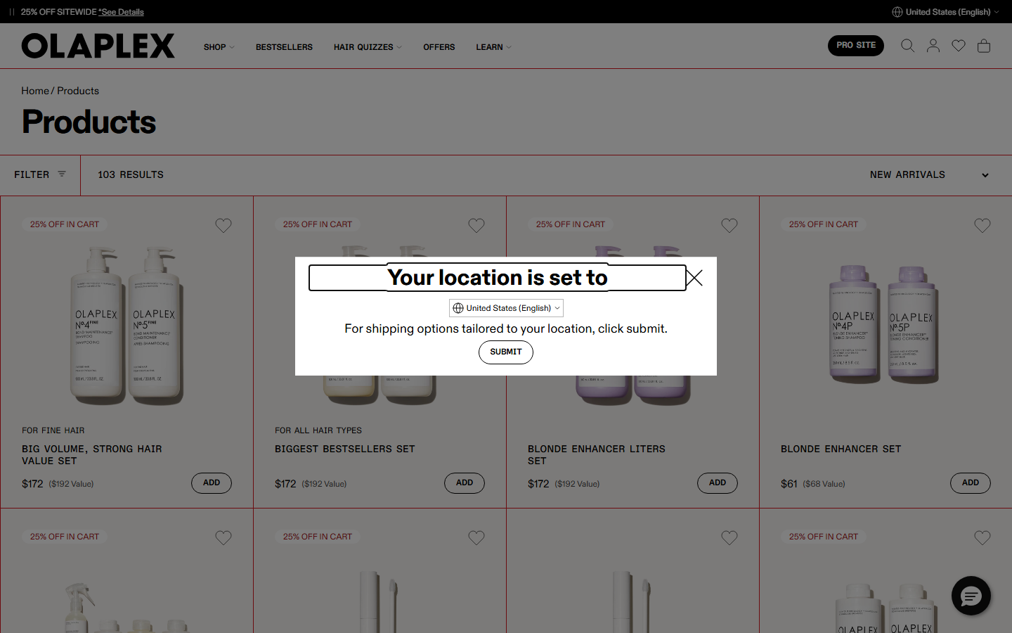 Olaplex â€” 'Best Seller' and 'Fan Favourite' Badges on Collection Cards