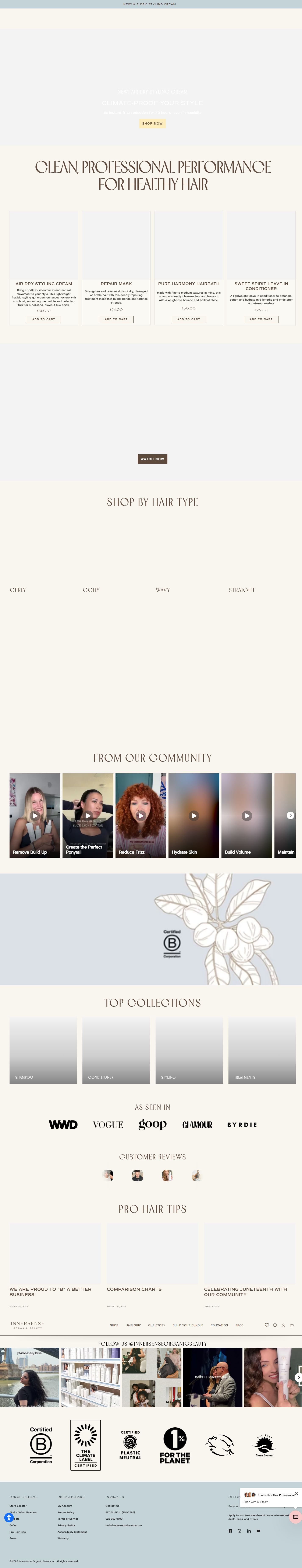 Innersense Organic Beauty â€” Email Popup with Incentive