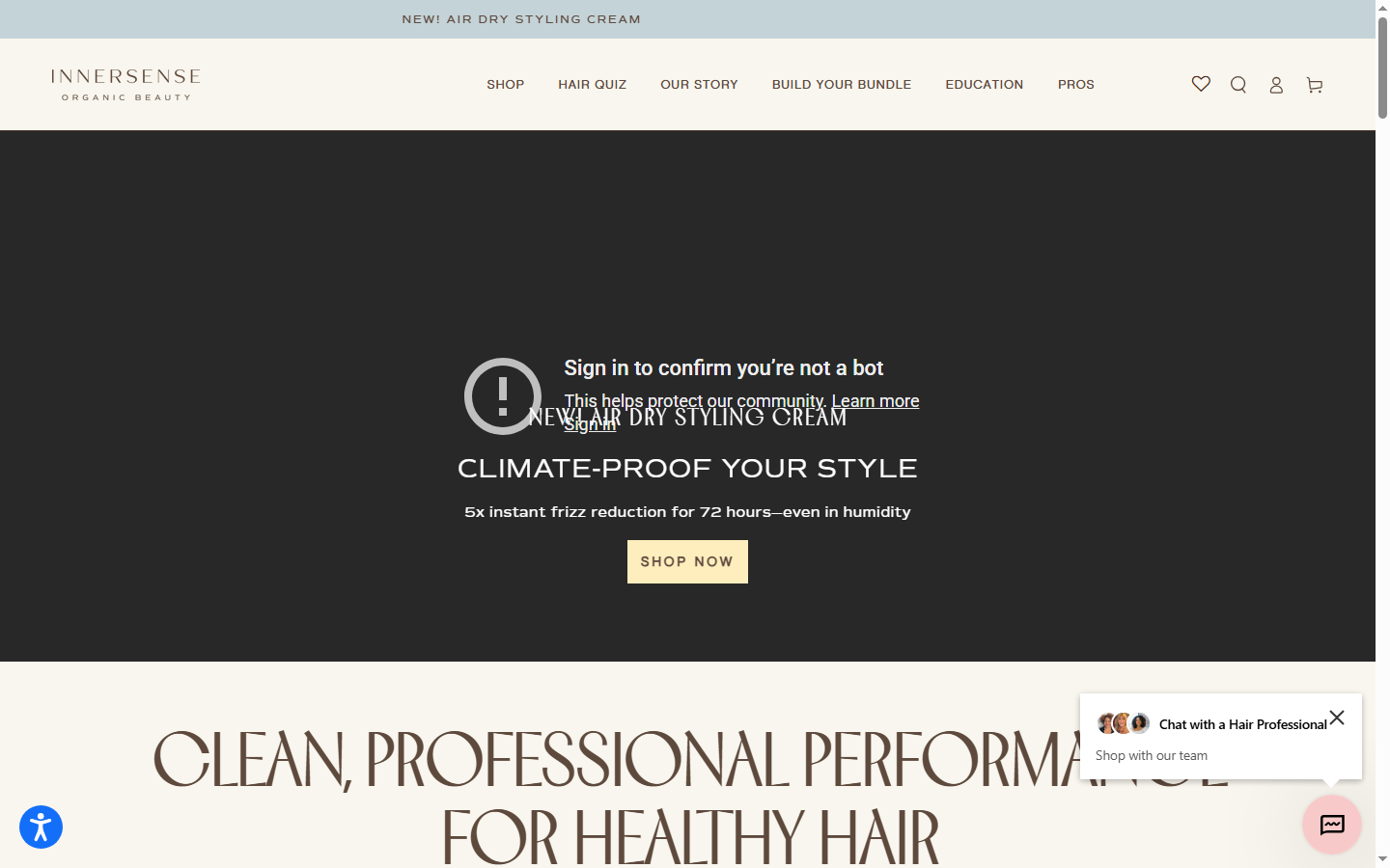 Innersense Organic Beauty â€” 'AS SEEN IN' Press Logo Strip on Homepage